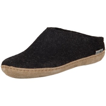 Glerups Pantuflas DK Charcoal Lammwollfilz