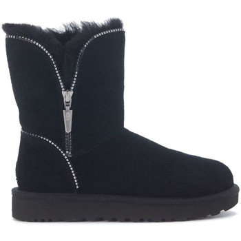 UGG Botines Botín Ugg Florence en gamuza negro con cremallera