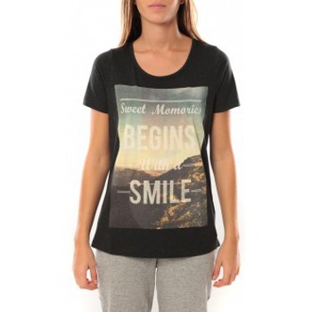 Vero Moda Camiseta Grafic girl s/s Top Box it 10101116 Noir