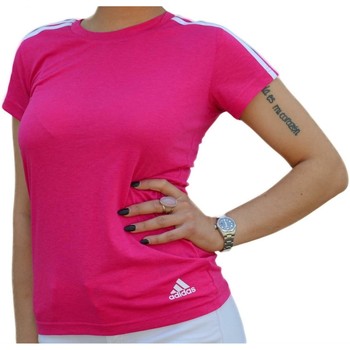 adidas Tops y Camisetas ESS 3S SLIM TEE FUCSIA