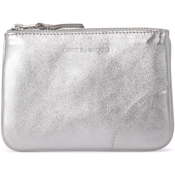 Comme Des Garcons Cartera Clutch de piel plata