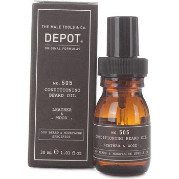 Depot Cuidado de la barba CONDITIONING BEARD OIL LEATHER WOOD