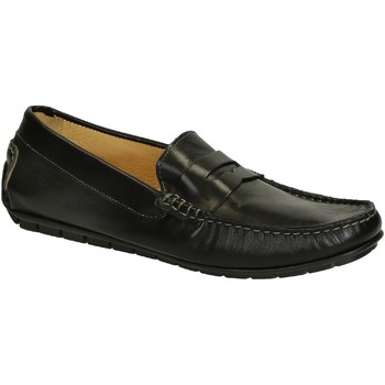 Leonardo Shoes Mocasines 503 VITELLO NERO FAUSTO