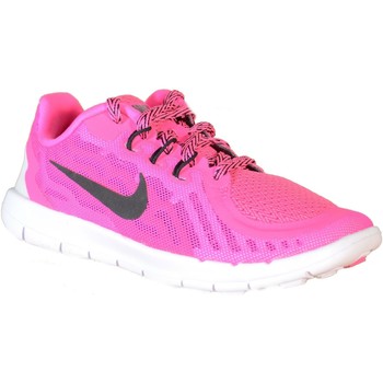 Nike Deportivas Moda FREE 5 (PS) ROSA TELA