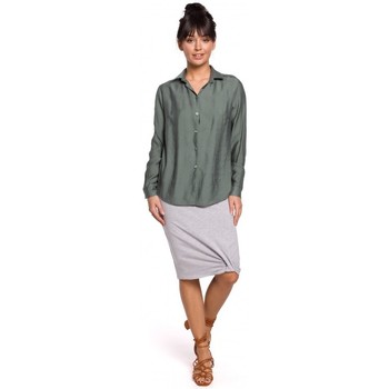 Be Camisa B151 Camisa con charreteras - menta