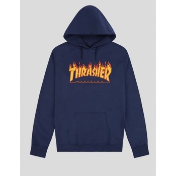 Thrasher Jersey SUDADERA FLAME LOGO HOOD NAVY