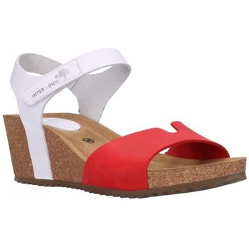 Interbios Sandalias 5649 napa rojo/blanco Mujer Rojo