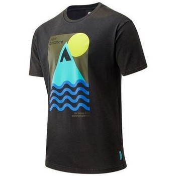 New Balance Camiseta CAMISETA ATHLETICS TRAIL REVEL NEGRO