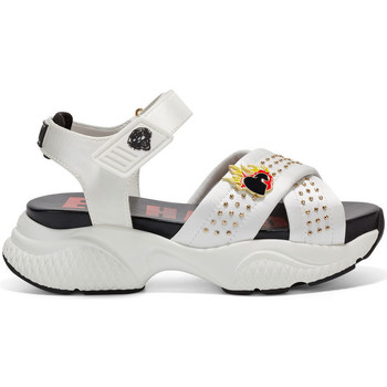 Ed Hardy Sandalias Flaming sandal white