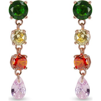 Luxenter Joyas Pendientes Leiga Con Baño Oro Rosa De 18 Quilates