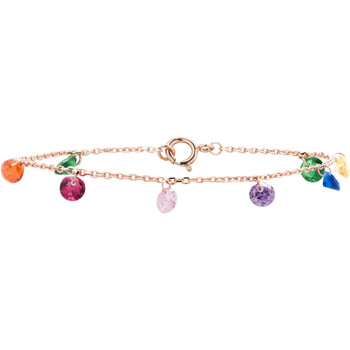 Luxenter Pulseras Pulsera Rolcon Con Baño Oro Rosa De 18 Quilates