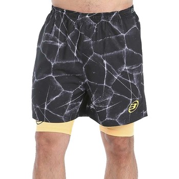 Bullpadel Bañador PANTALÓN CORTO MACHETA NEGRO AMARILLO