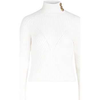 Elisabetta Franchi Jersey Maglione a coste bianco