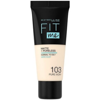 Maybelline New York Base de maquillaje Fit Me! Foundation Matte+poreless 103-pure Ivory