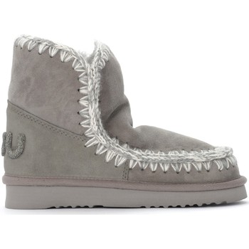 Mou Boots Stivaletto Eskimo 18 in montone grigio con logo in