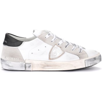 Philippe Model Deportivas Moda Zapatilla Paris X de piel y gamuza blancos