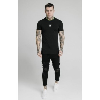 Siksilk Camiseta Straight Hem Tape Collar Gym Tee 16640