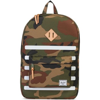 Herschel Mochila Heritage Woodland Camo Stripe/Veggie Tan Leather - Offset