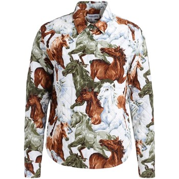 Kenzo Camisa Chaqueta Chavaux con estampa caballos