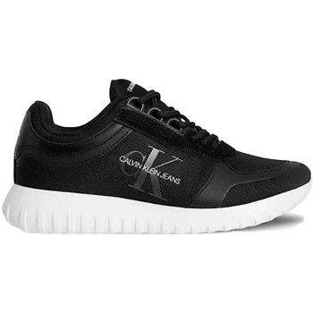 Calvin Klein Jeans Deportivas Moda Zapatillas Runner Laceup Negra y Blanca