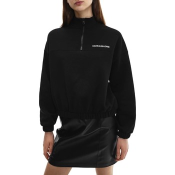 Calvin Klein Jeans Jersey VERTICAL INSTITUTIONAL HALF ZIP Ck Black