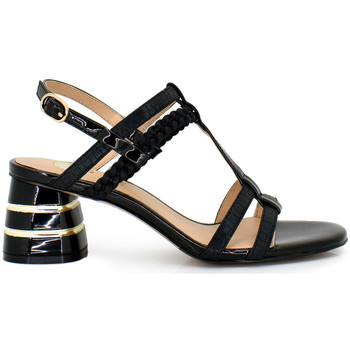 Exé Shoes Sandalias SANDALIA TACÓN BAJO AMARA-118 CON TIRAS BLACK