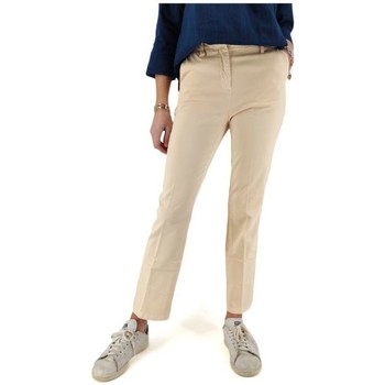 White Sand Pantalón chino Pantalones Elastic Mujer - Crema