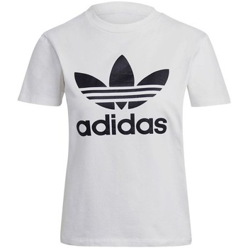 adidas Tops y Camisetas TREFOIL TEE WHITE