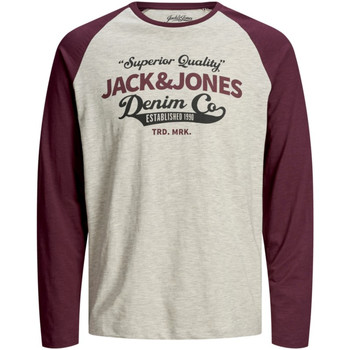 Jack & Jones Camiseta manga larga 12172365 JJERAGLAN LOGO TEE L/S NOOS PORT ROYALE