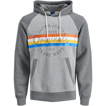 Jack & Jones Jersey 12189564 JORBRIGHT SWEAT HOOD LIGHT GREY MELA/SWEAT