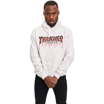 Thrasher Jersey SUDADERA GRIS BLOOD DRIP HOOD