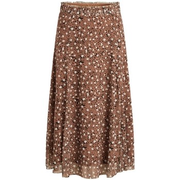 Vila Vestidos Gorgeous Midi Skirt Tigers Eye