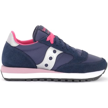 Saucony Zapatillas Zapatillas Jazz de suede y tejido azul navy y fucsia