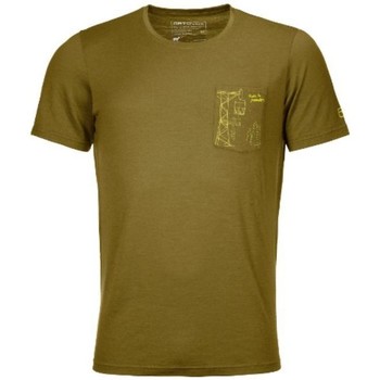 Ortovox Camiseta Camiseta 185 Merino Way to Powder Hombre Verde