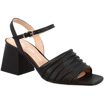 Leonardo Shoes Sandalias 5221 GLAMOUR NERO