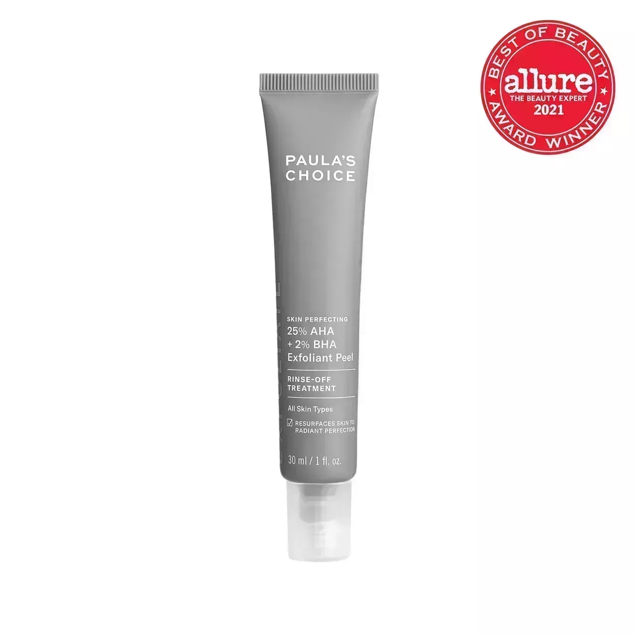 Paula's Choice 25% AHA + 2% BHA Exfoliant Peel on white background