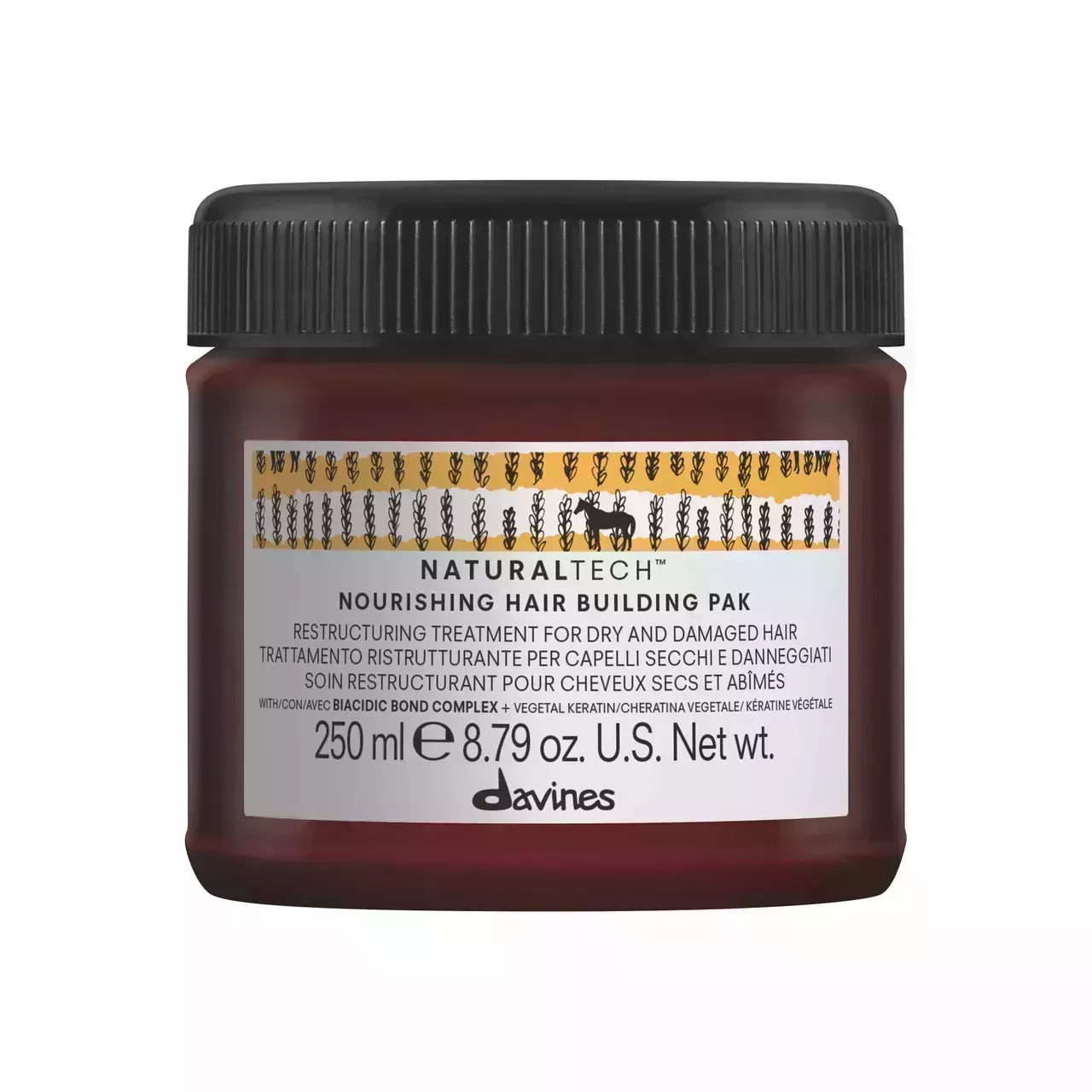 Davines Naturaltech nourishing hair building pak on a white background