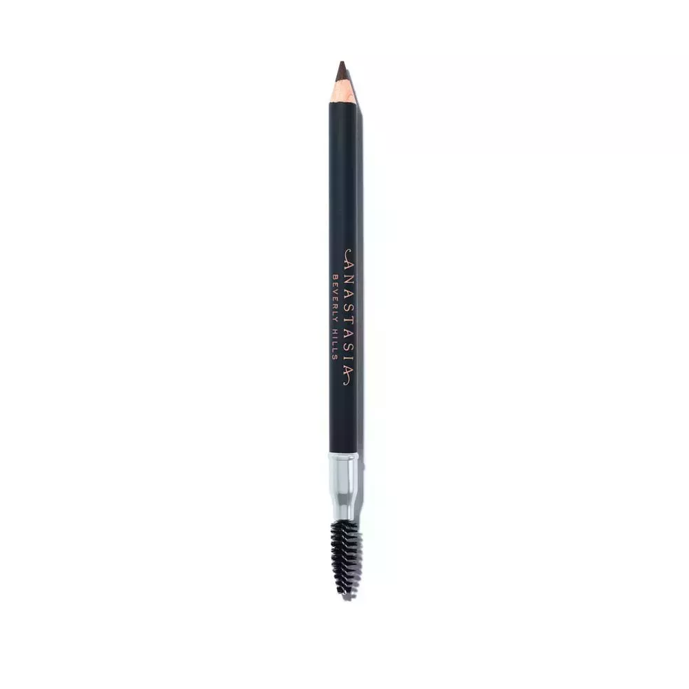 An uncapped brow pencil from Anastasia Beverly Hills with a spoolie on one end