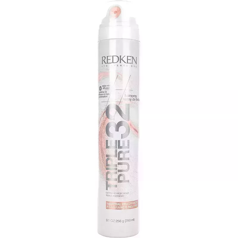 Redken Triple Pure 32 High Hold Hairspray on white background