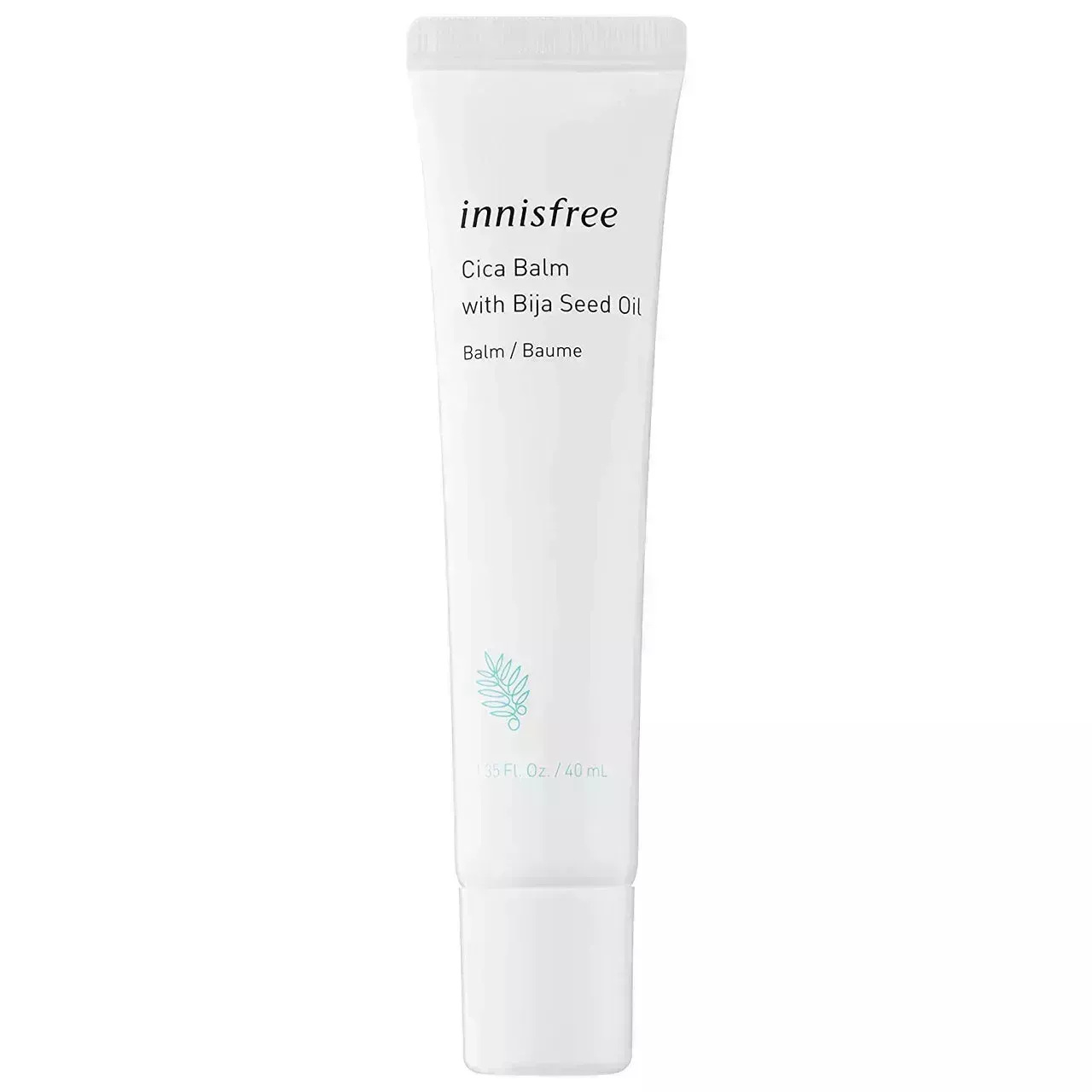 Innisfree Cica Balm with Bija Seed Oil on white background