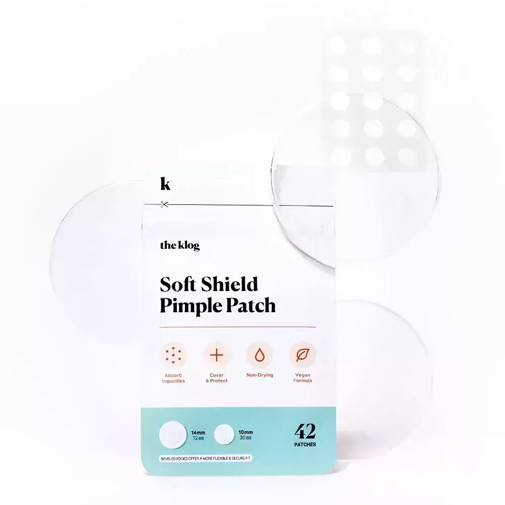 the klog soft shield pimple patch on a white background