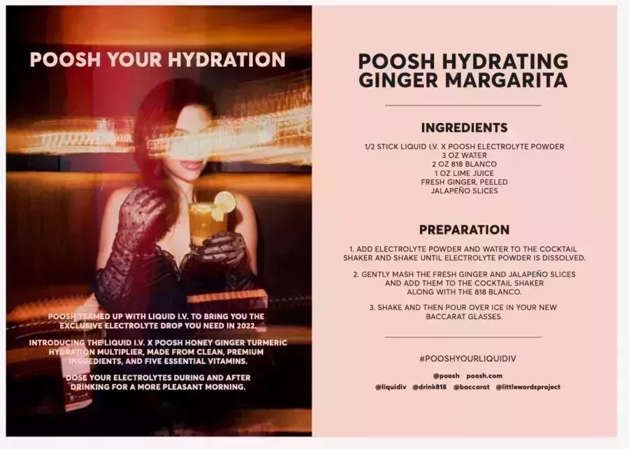 poosh Hydrating Ginger Margarita recipe