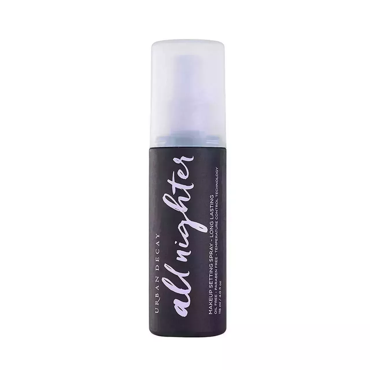 Urban Decay All Nighter Long Lasting Makeup Setting Spray on white background 