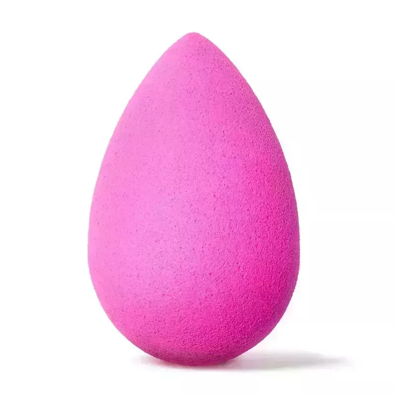 A pink Beautyblender Original makeup sponge on a white background