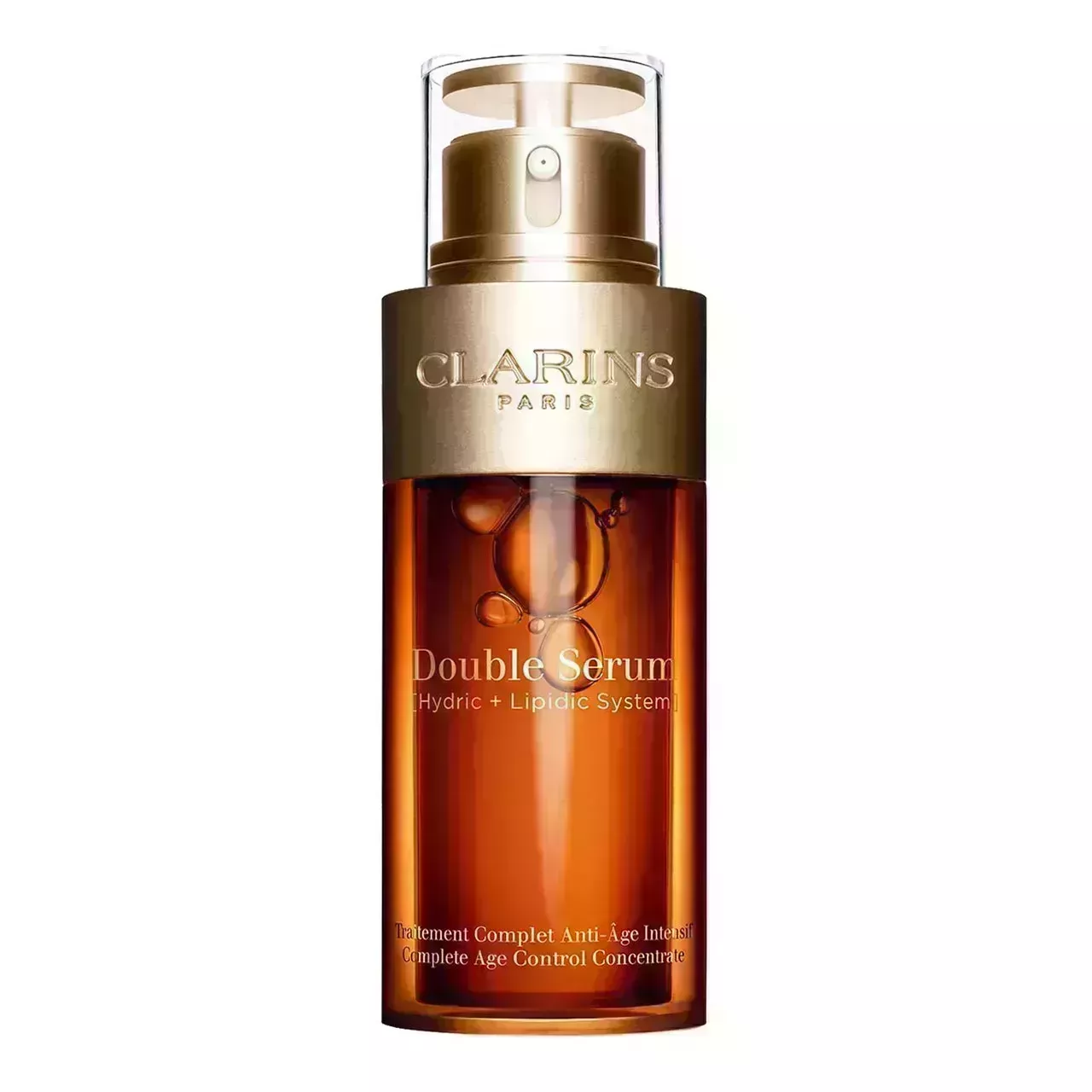 Clarins Double Serum on white background