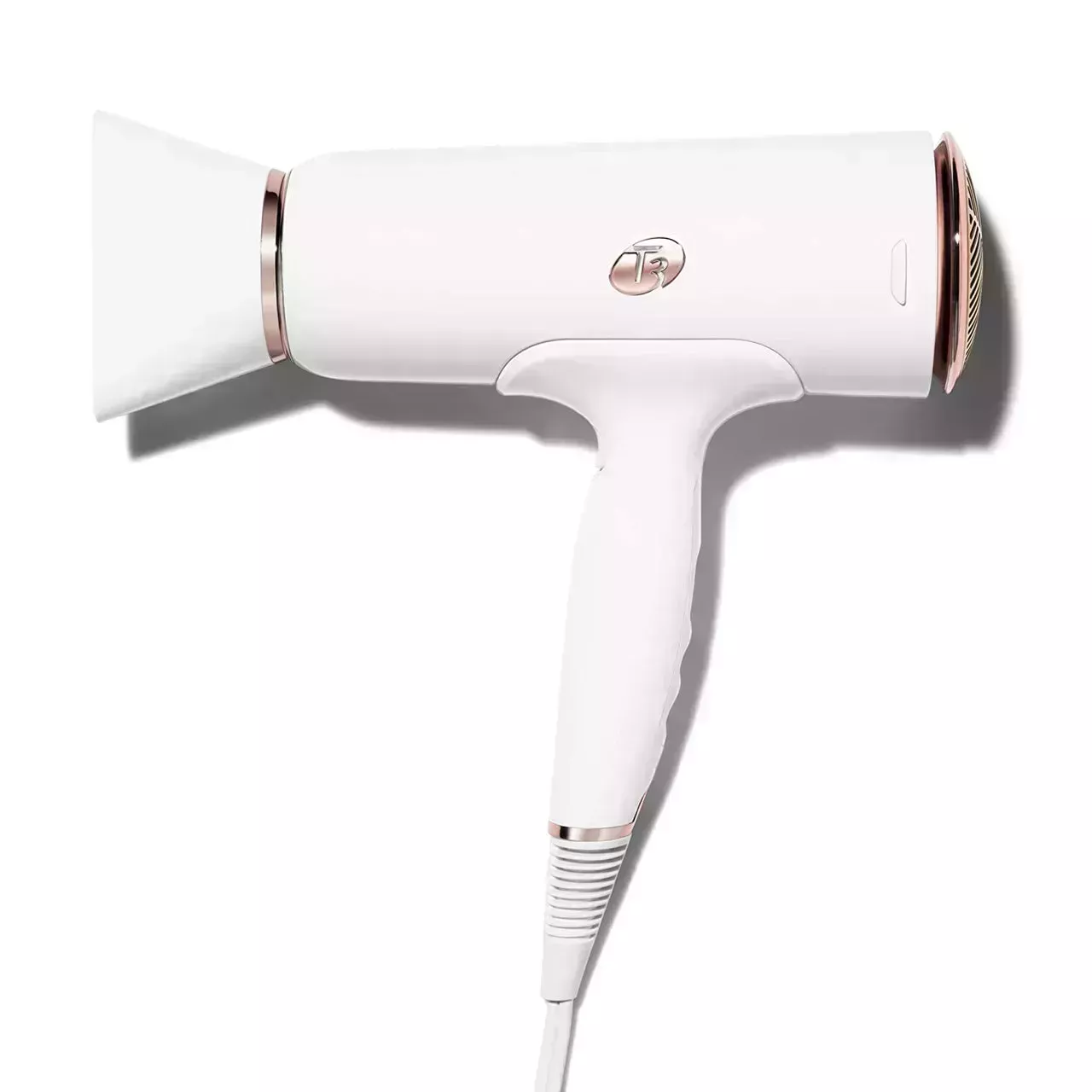 White T3 Cura Hair Dryer on white background