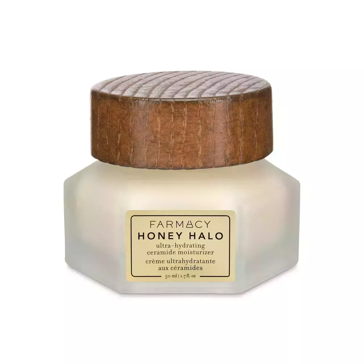 Farmacy Honey Halo Ultra-Hydrating Ceramide Moisturizer on white background