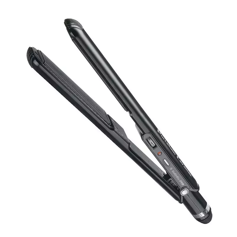 The black Babyliss Pro Porcelain Ceramic 1'' Straightening Iron on a white background