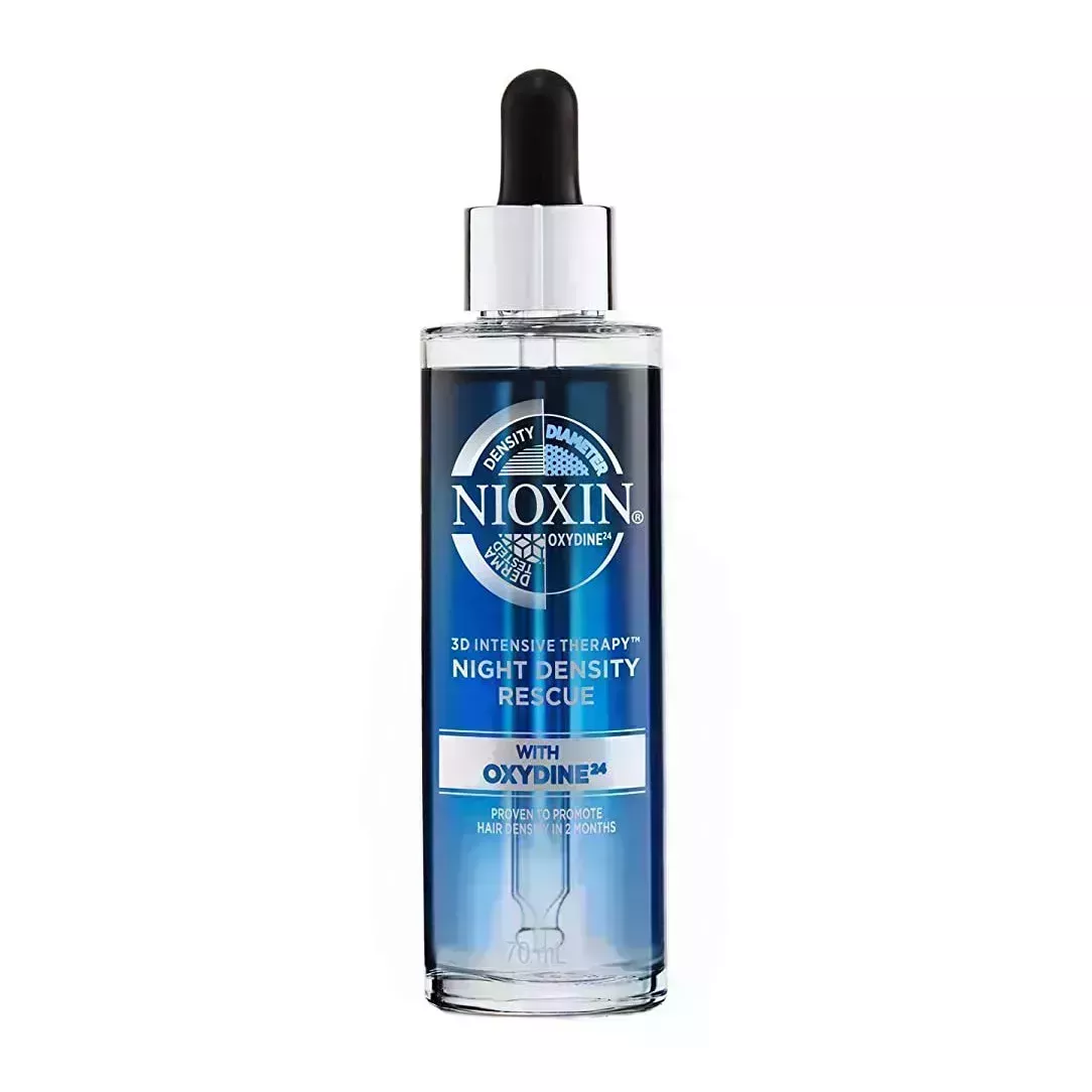 Nioxin Night Density Rescue Overnight Leave-in Treatment on white background