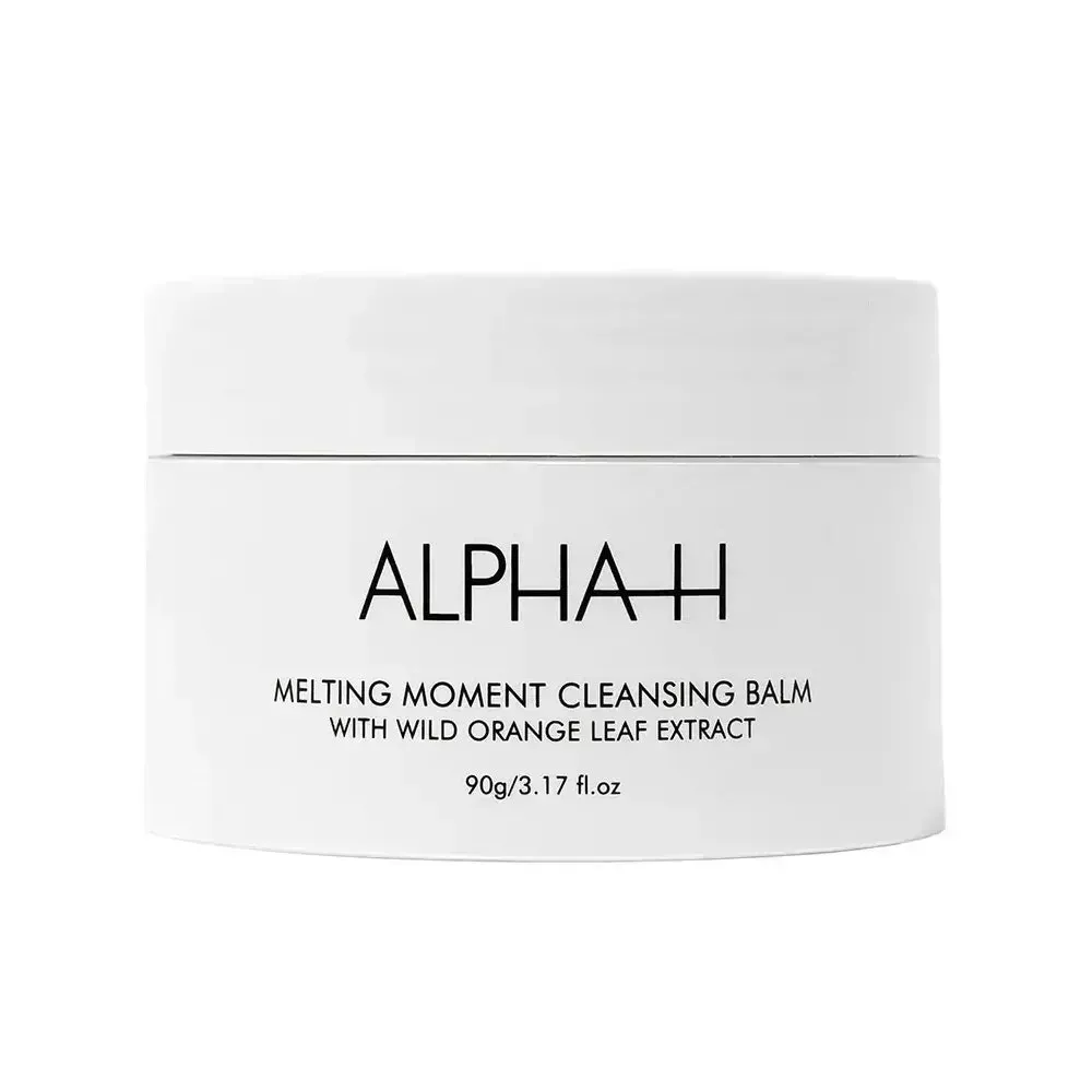 Alpha-H Melting Moment Cleansing Balm white jar on white background